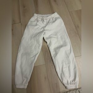 Aritzia Women's White Joggers size s